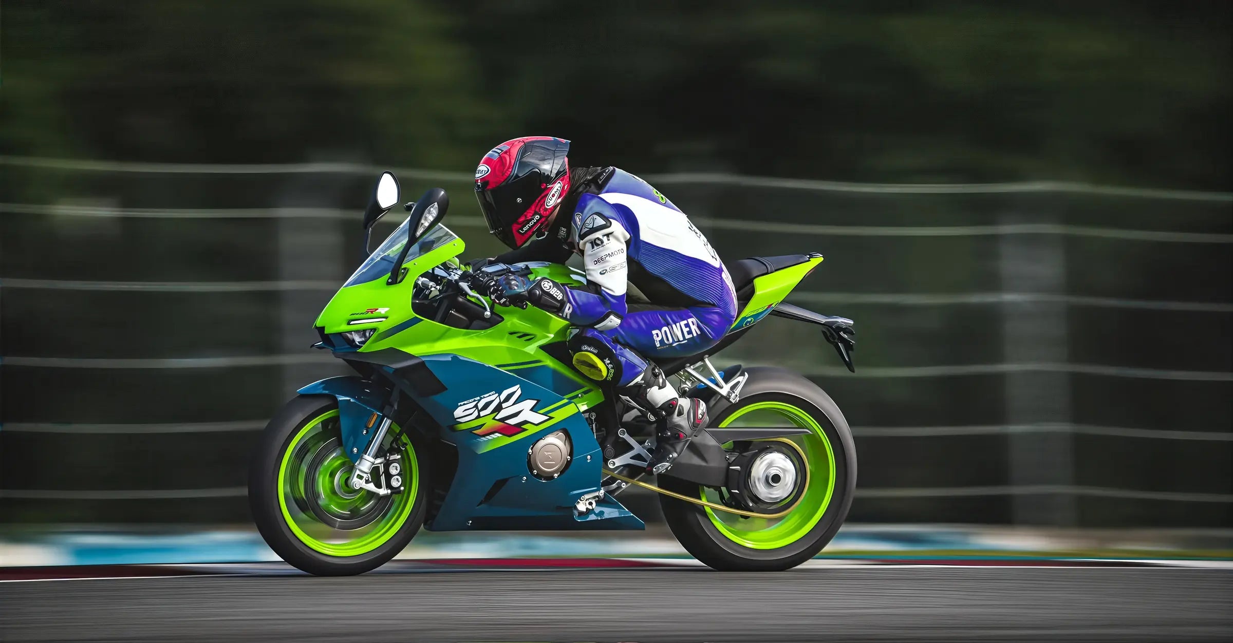 High-revving inline-four.